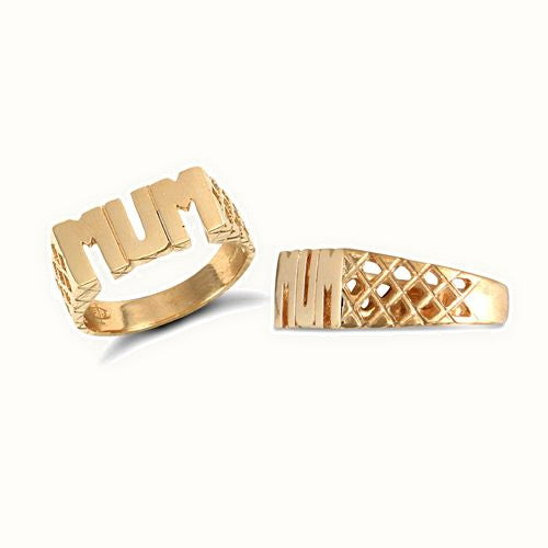 9ct Yellow Gold Mum Basket Ring