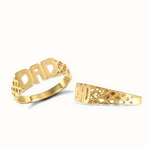 9ct Yellow Gold Dad Ring
