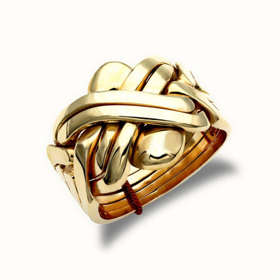 9ct Gold Piece Puzzle Ring