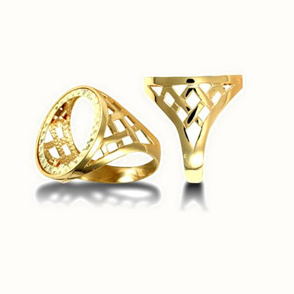 9ct Yellow Gold Sovereign Ring