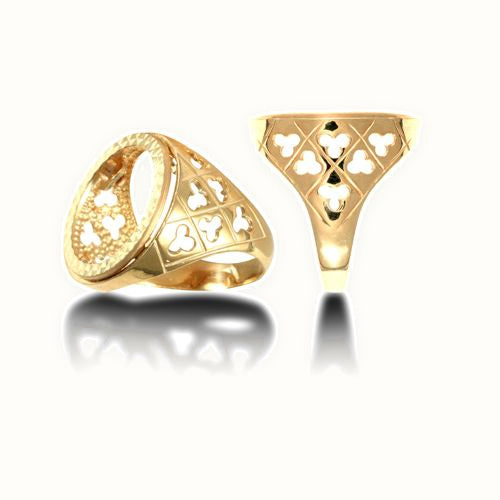 9ct Yellow Gold Sovereign Ring