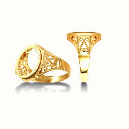 9ct Yellow Gold Tenth Kruger Ring
