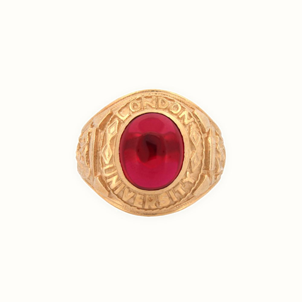 9ct Yellow Gold College Ring