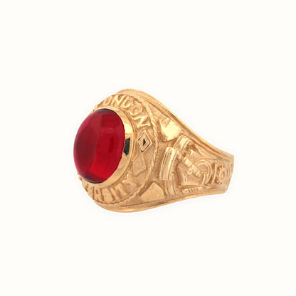 9ct Yellow Gold College Ring