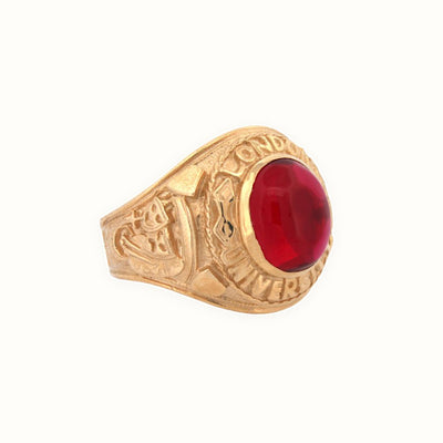 9ct Yellow Gold College Ring