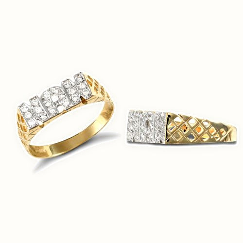9ct Yellow CZ 'Nan' Ring