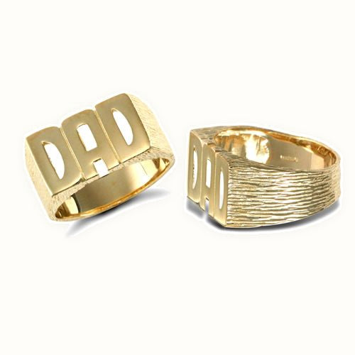 9ct Yellow 'Dad' Ring