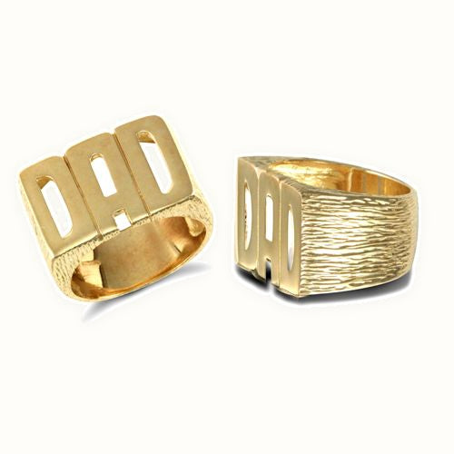 9ct Yellow 'Dad' Ring