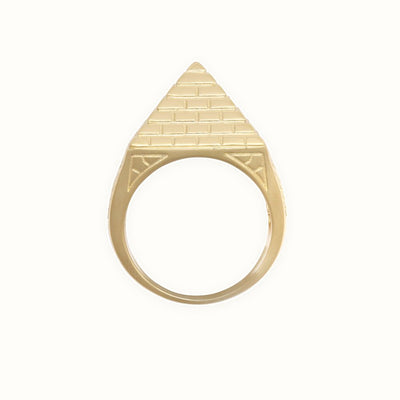 9ct Yellow Gold Half Ounce Pyramid Ring