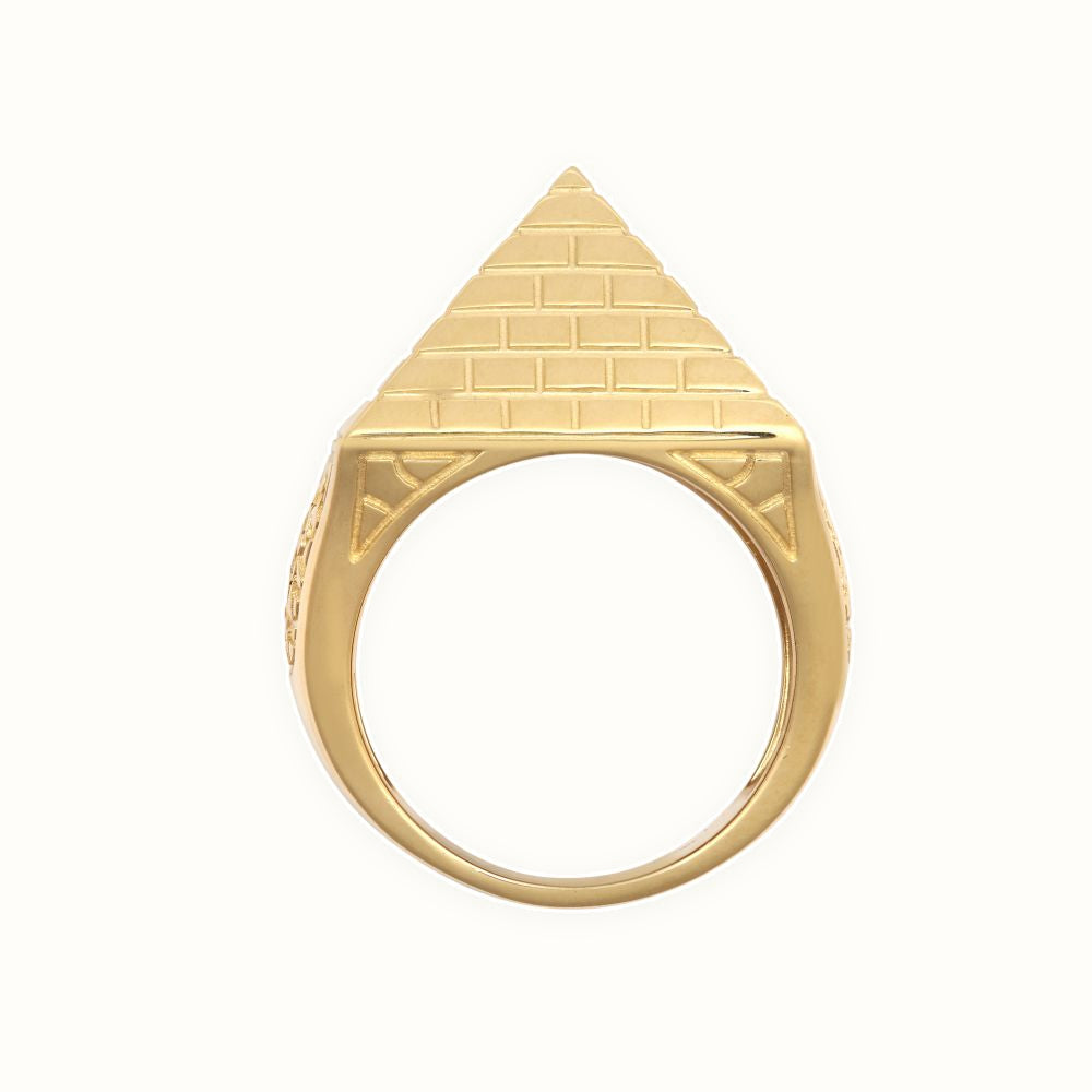 9ct Yellow Gold 1 Ounce Pyramid Ring