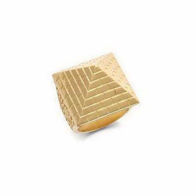 9ct Yellow Gold 1.5 Ounce Pyramid Ring