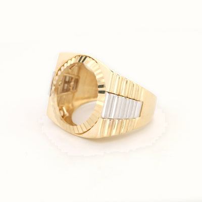 9ct 2 Colour Gold Ring