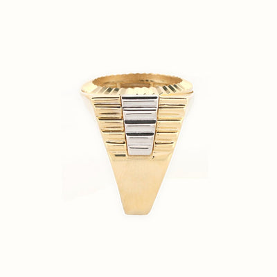 9ct 2 Colour Gold Ring