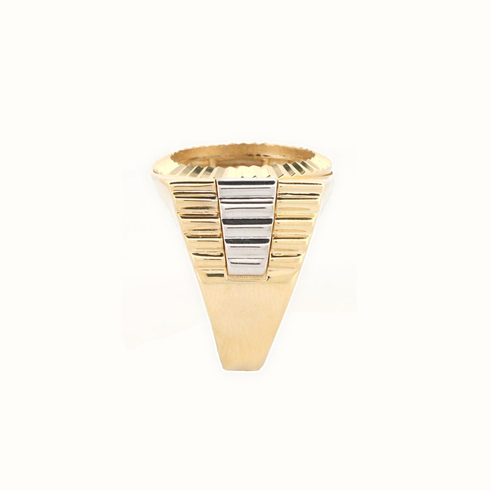 9ct 2 Colour Gold Ring