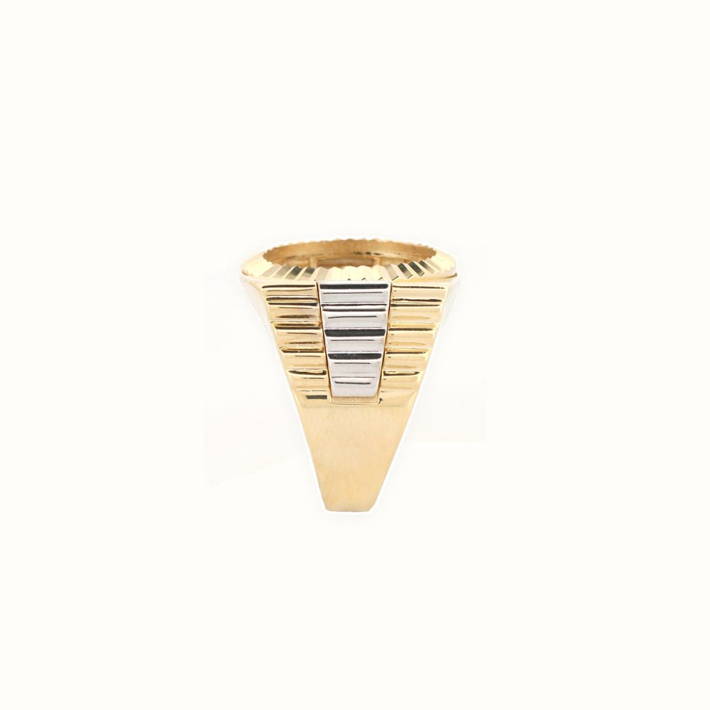 9ct 2 Colour Gold Ring
