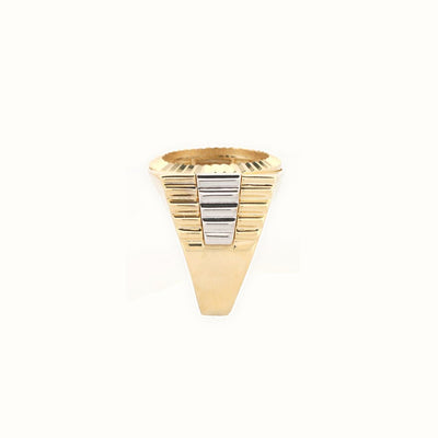 9ct 2 Colour Gold Ring