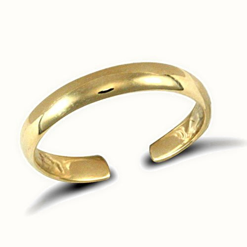 9ct Gold D-Shape Toe Ring