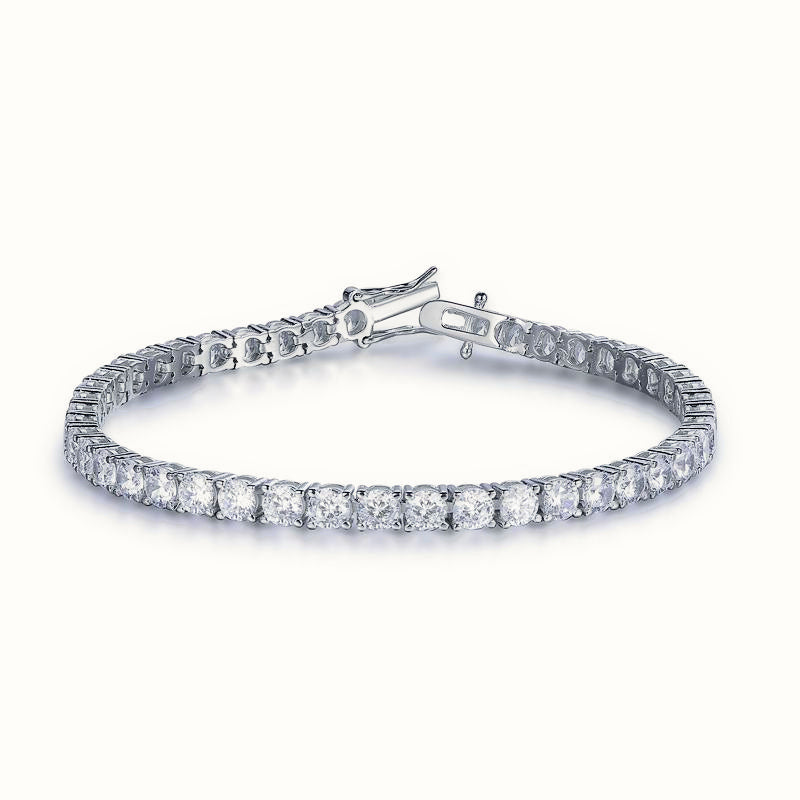 Sterling Silver CZ Set Tennis Bracelet 4.0mm – ABB208