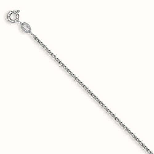 Sterling Silver Pendant Curb Necklace – ACN003B