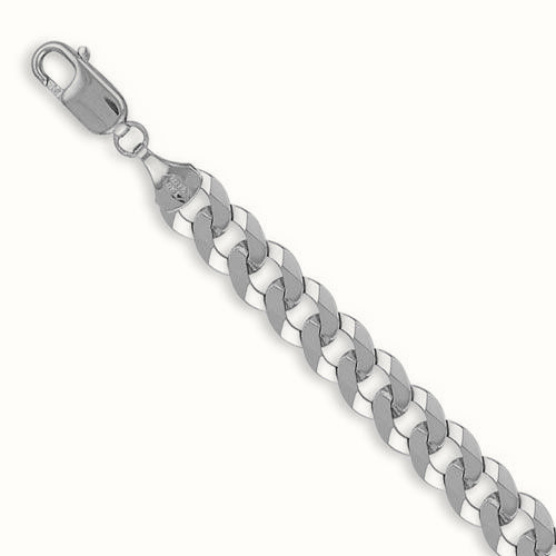 Sterling Silver Curb Chain Necklace – ACN006E