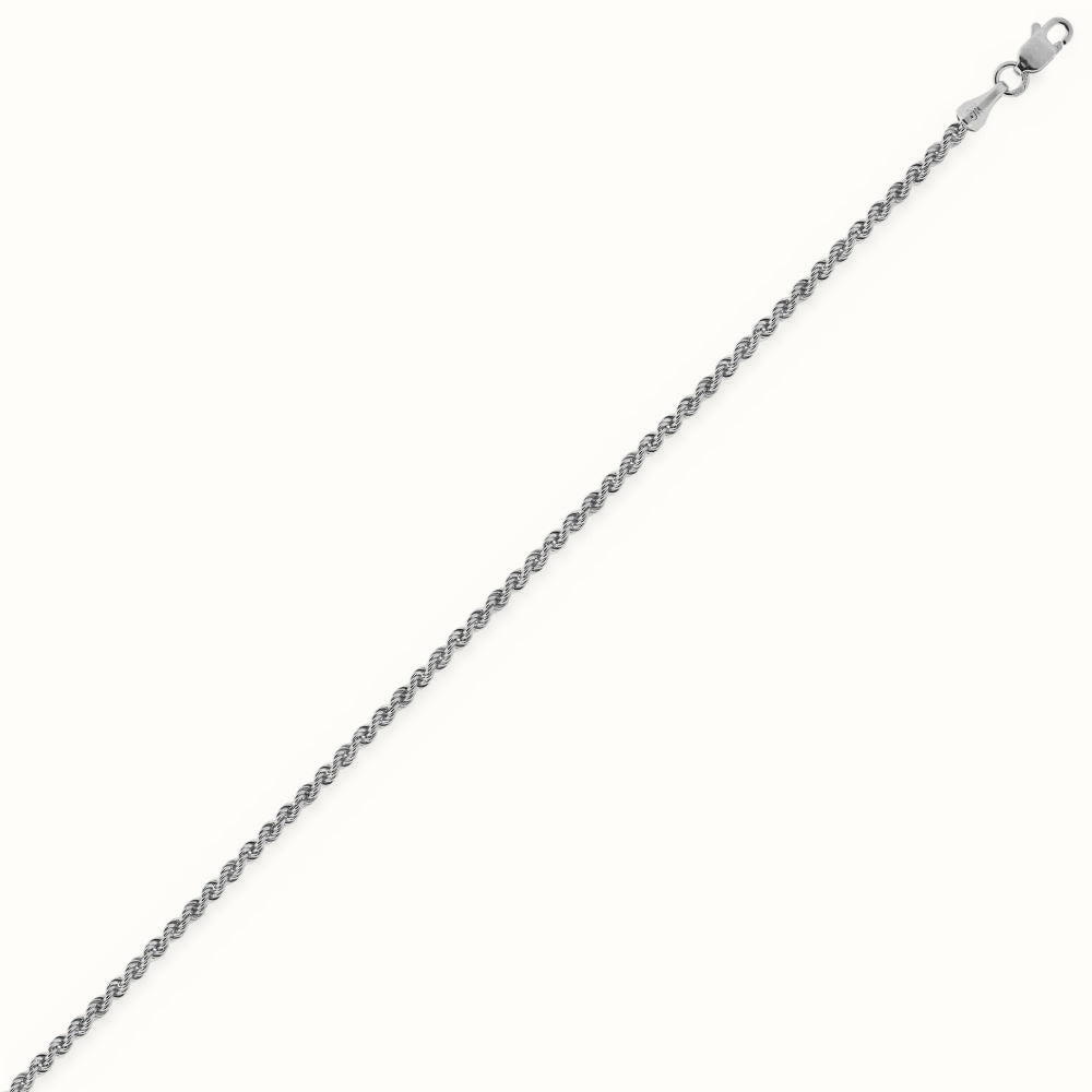 Sterling Silver Rope Bracelet 2.5mm – ACN010