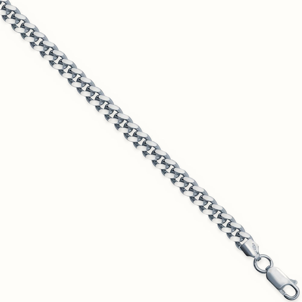 Sterling Silver Cuban 4.8mm Gauge Bracelet – ACN021B