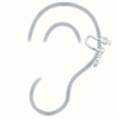 Sterling Silver Ear Cuff - CZ Set – AEC008