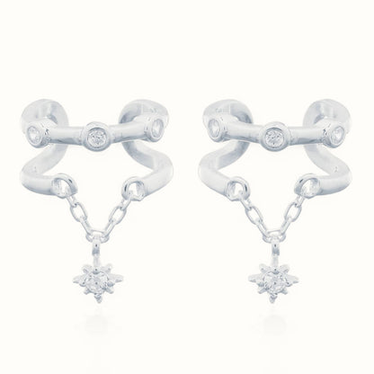 Sterling Silver Ear Cuff - CZ Set – AEC008
