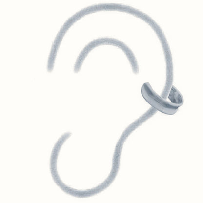 Sterling Silver Ear Cuff - Silver Plating – AEC011