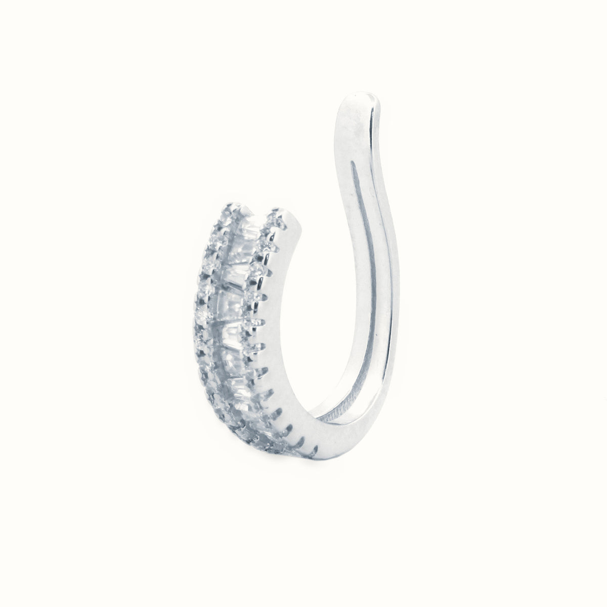 Sterling Silver Rhodium Plated CZ Set Earrings – AEC014