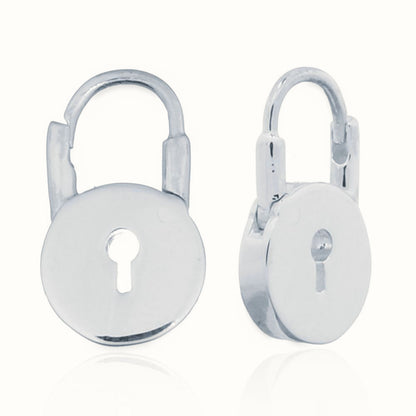 Sterling Silver Love Padlock Earrings – AER139