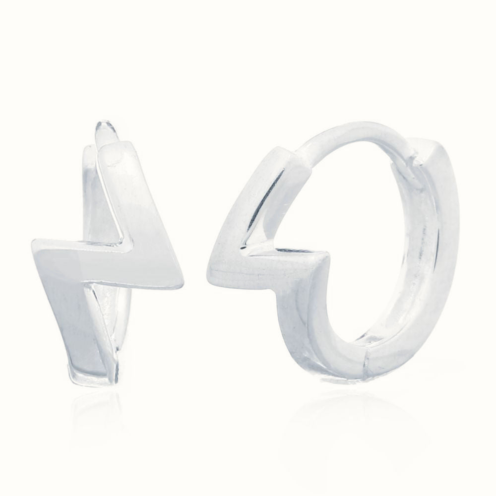 Sterling Silver Huggie Hoop Earrings – AER142
