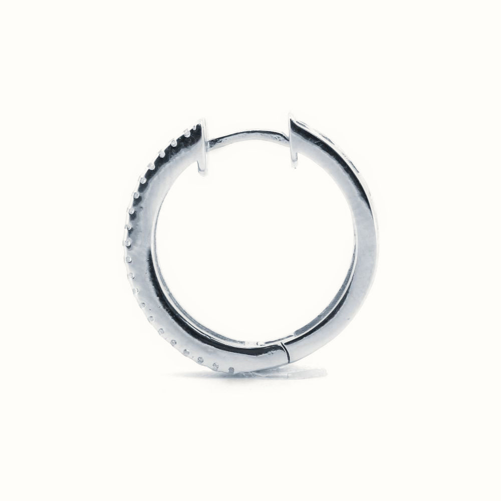 Sterling Silver Rhodium Plated Multri Col CZ Set Earrings – AER153