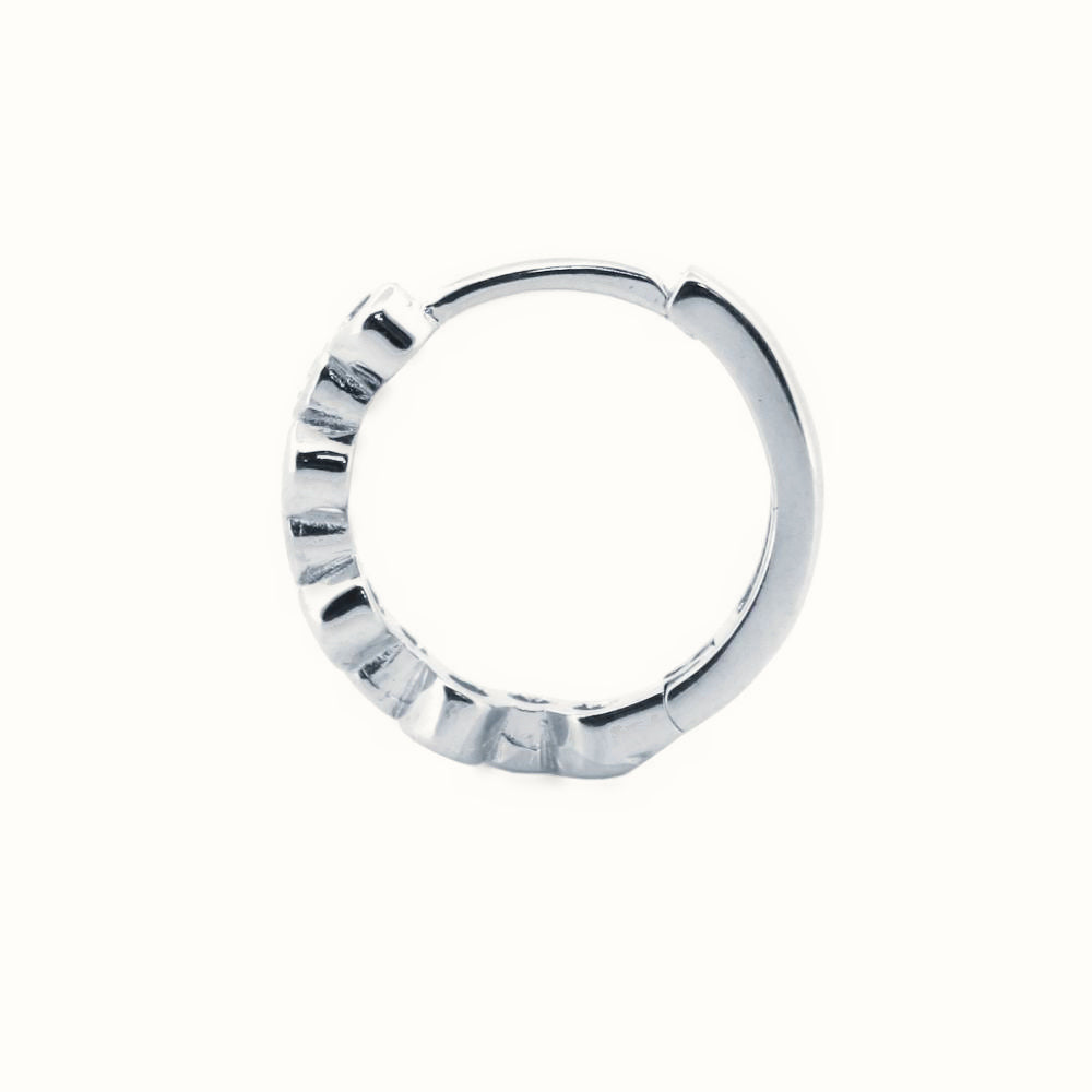 Sterling Silver Rhodium Plated CZ Set Earrings – AER154