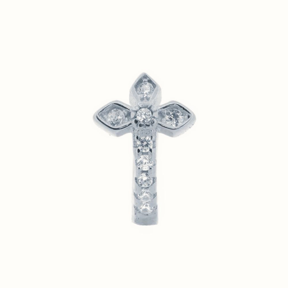 Sterling Silver Rhodium Plated CZ Set Earrings – AER158-RP