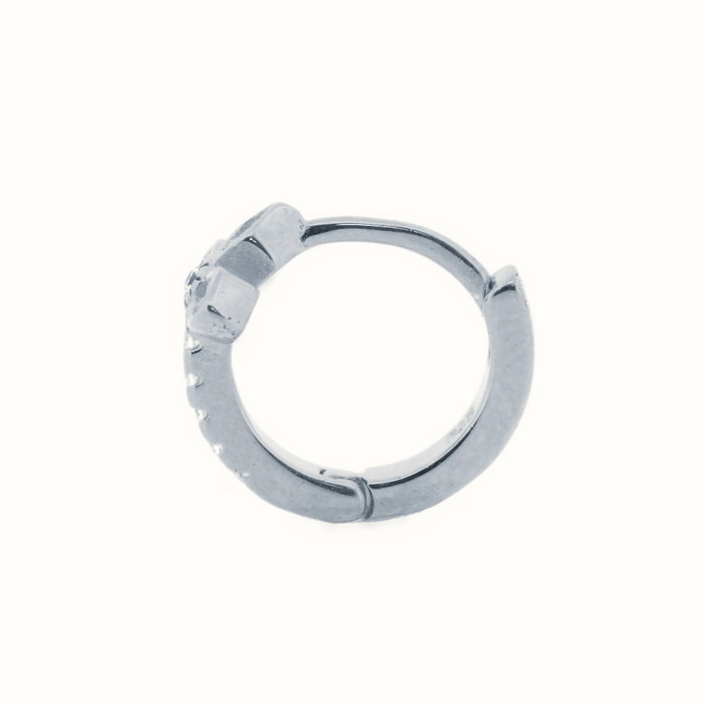 Sterling Silver Rhodium Plated CZ Set Earrings – AER158-RP