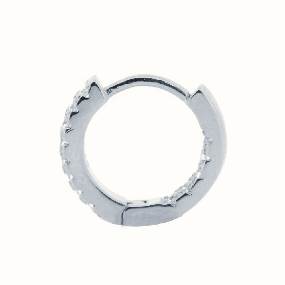 Sterling Silver Rhodium Plated CZ Set Earrings – AER159-RP
