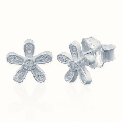 Sterling Silver Stud Earrings - CZ Set – AES151