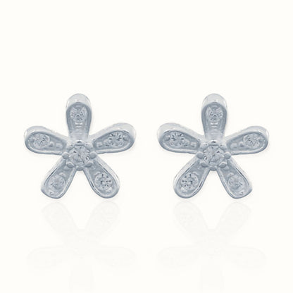 Sterling Silver Stud Earrings - CZ Set – AES151