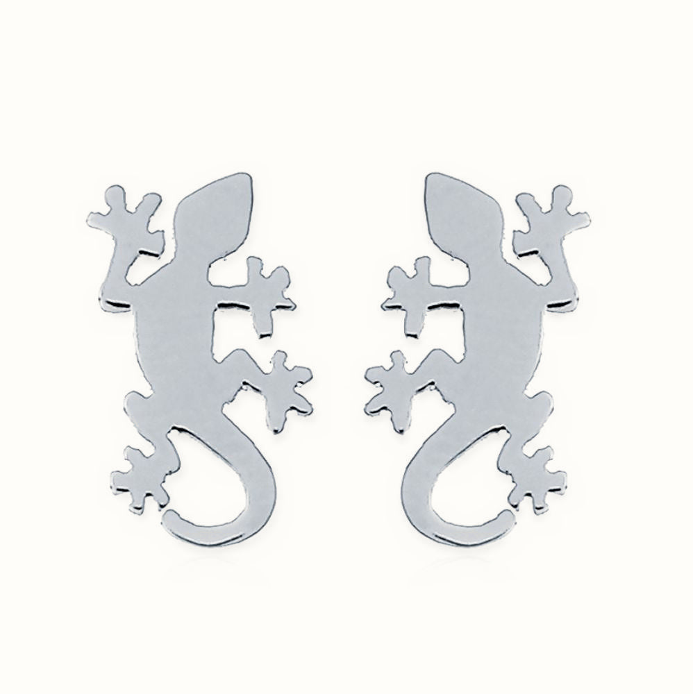 Sterling Silver Lizzard Stud Earrings – AES159