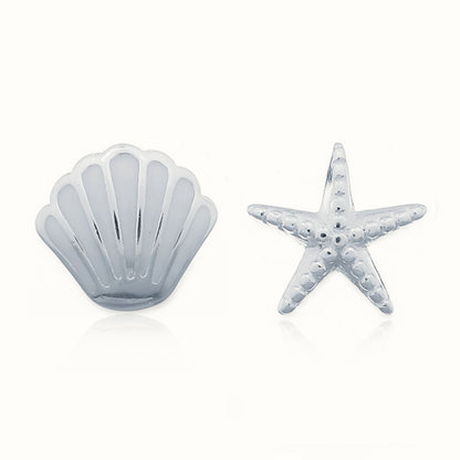 Sterling Silver Shell Stud Earrings – AES162