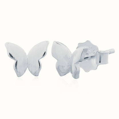Sterling Silver Butterfly Stud Earrings – AES167