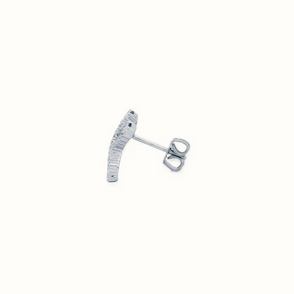 Sterling Silver Rhodium Plated Multo Col CZ Set Kisses Stud Earrings – AES232