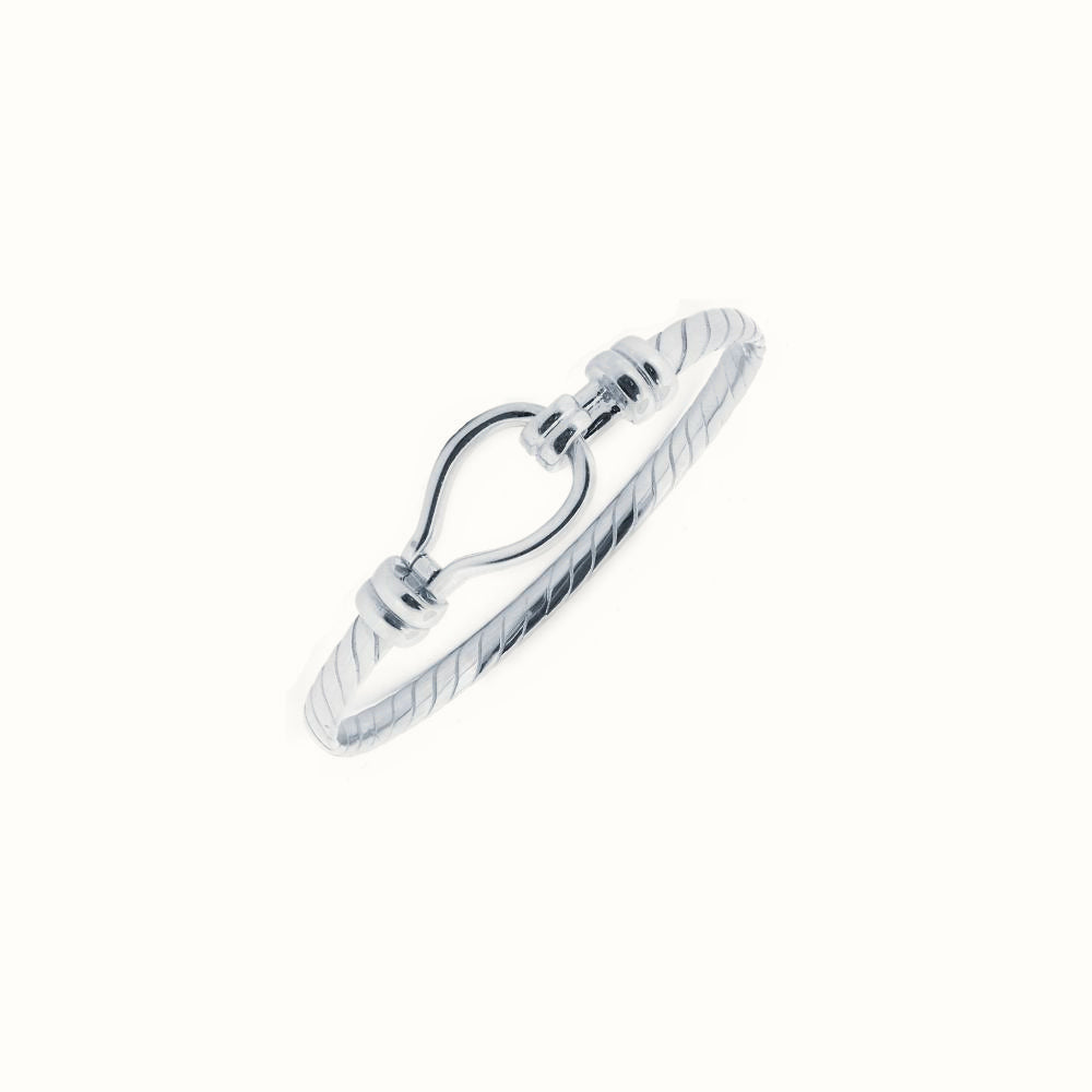 Sterling Silver Childs Stirrup Bangle – AKB032