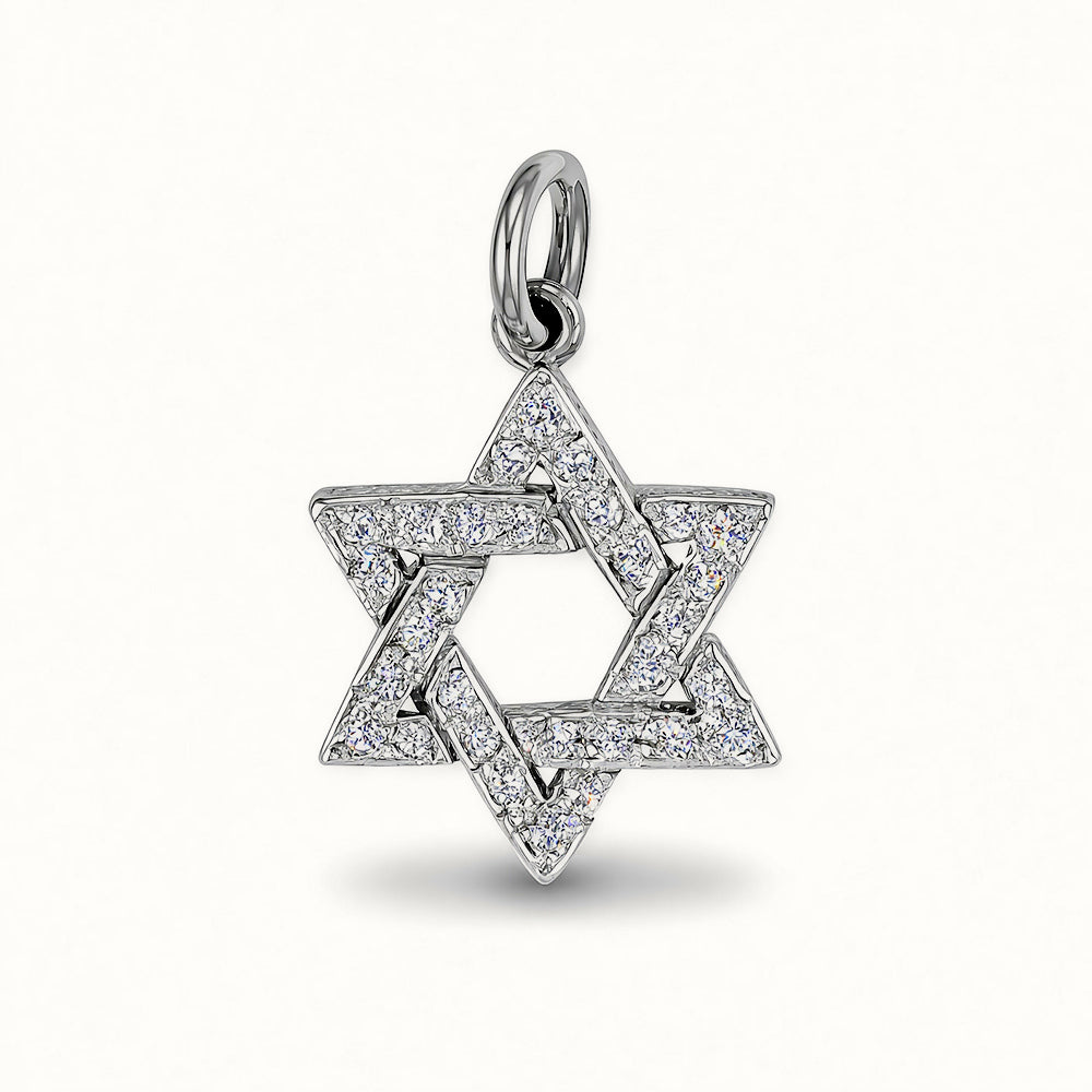 Sterling Silver Cubic Zirconia Star Of David – APD057