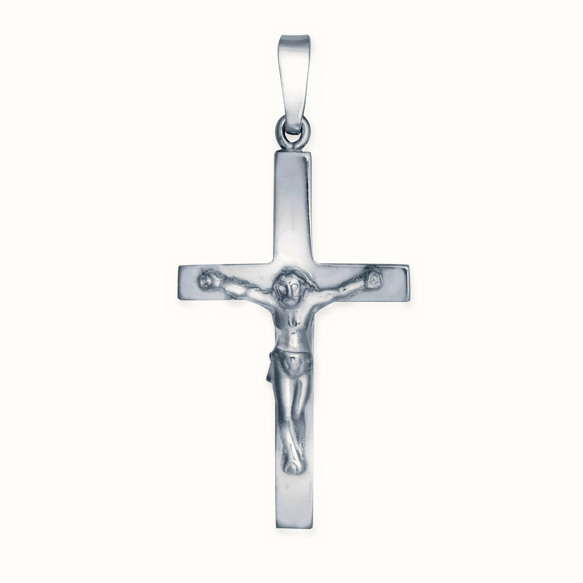 Sterling Silver Stamped Crucifix – APX027