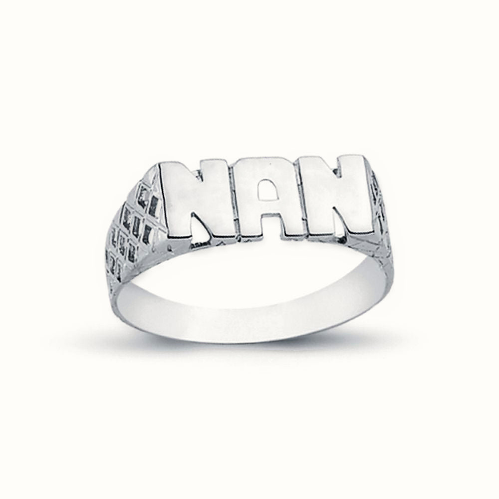 Sterling Silver Nan Ring Filligree Shoulders – ARN102