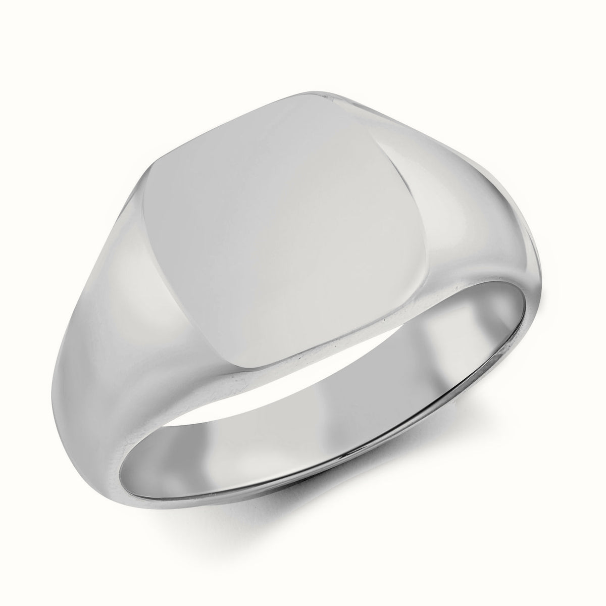 Sterling Silver Cushion Shape Signet Ring – ARN123