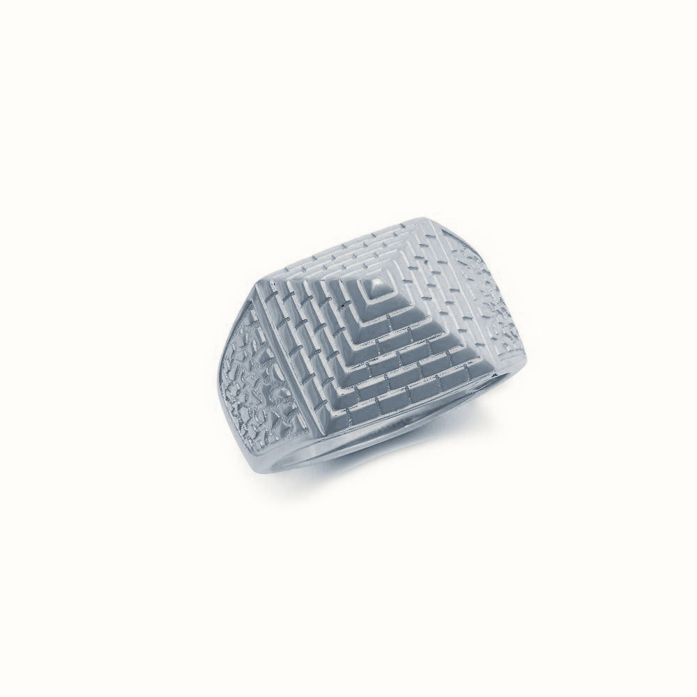 Sterling Silver Pyramid Ring 15.3mm – ARN132A