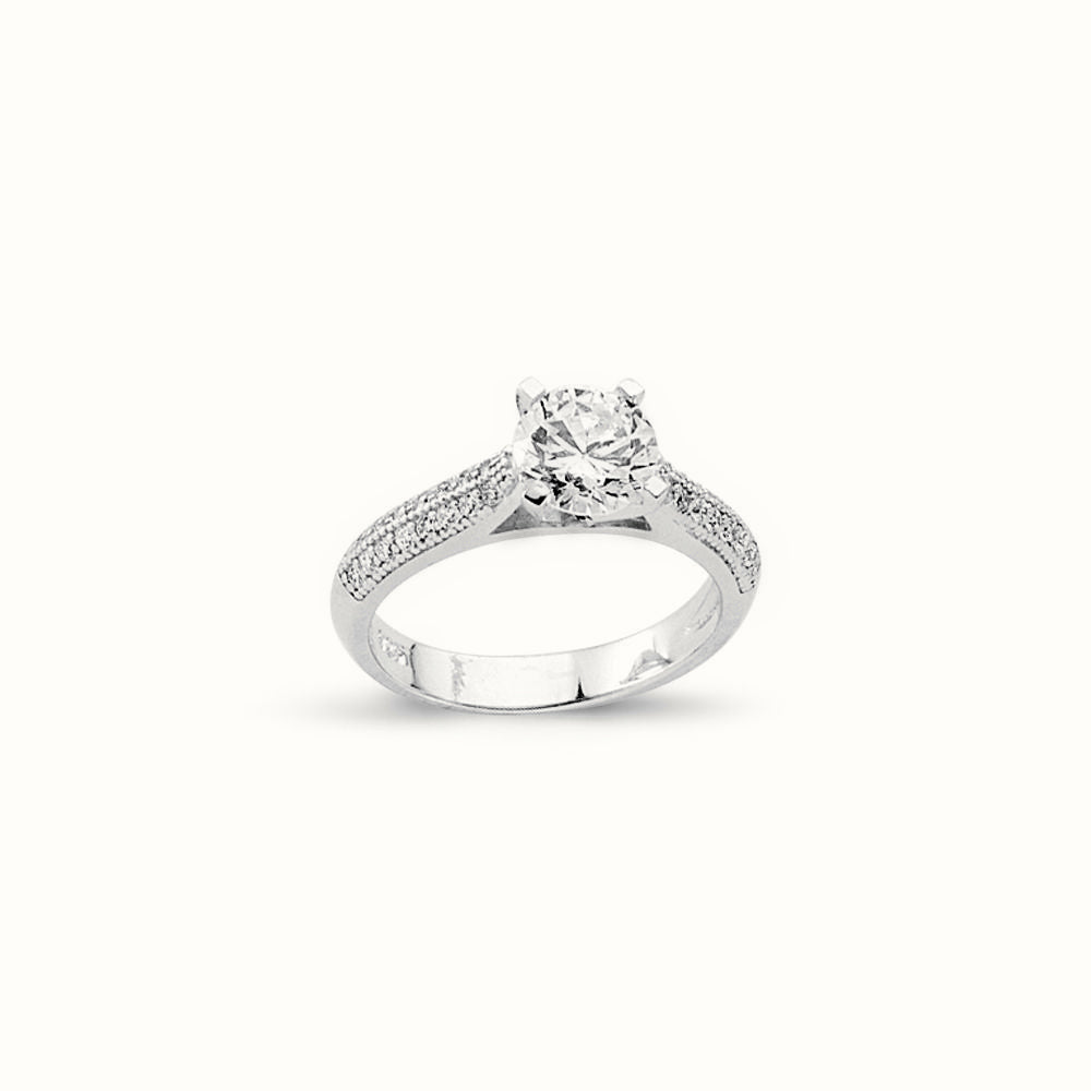 Sterling Silver CZ RBC Ring – ARN136